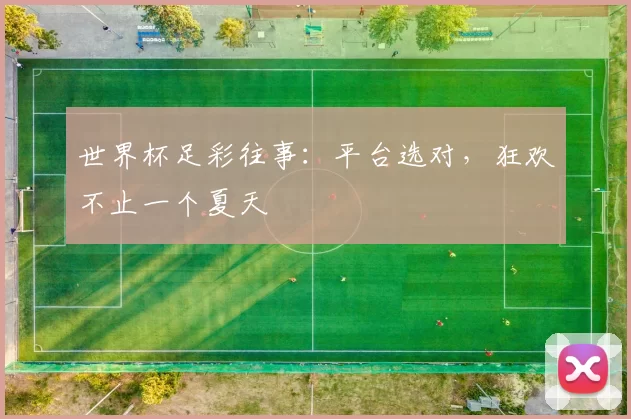 世界杯足彩往事：平台选对，狂欢不止一个夏天